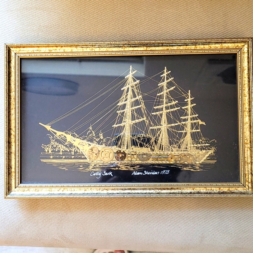 Vintage Horological Cutty Sark Art by Adam Sheridan